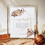 Affiche TALIA Boho Terracotta Arch Ring Fête des mariées<br><div class="desc">Ce panneau de jeux de douche à la nuptiale de chasse à l'anneau est doté d'une arche bohème, de fleurs de couleur terre aquarelle et d'une police de script manuscrite élégante avec une couleur d'accent en terre cuite amusante. Cette affiche est l'ajout parfait à votre fête du saumon ou de...</div>
