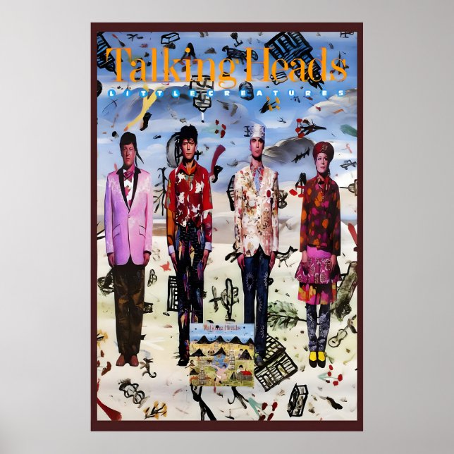 Affiche Talking Heads 1985 Little Creatures US Promo (Devant)