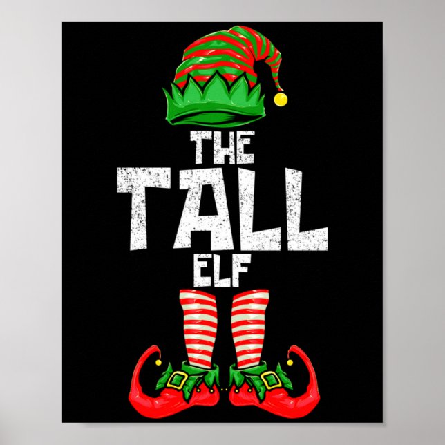 Affiche Tall Elf Christmas Matching Family  (Devant)
