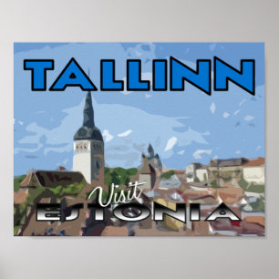Affiche Tallin, Visite Estonie