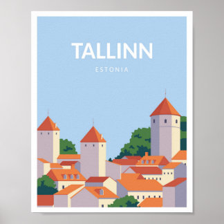 Affiche Tallinn Estonie