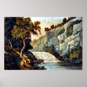 Affiche Tallulah Falls—Géorgie - 1907