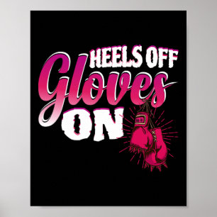Affiche Talons Hauts Gants Sur Cadeau Drôle De Boxe Pour K