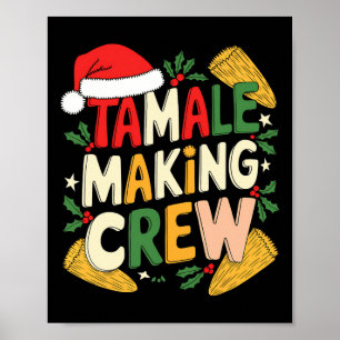 Affiche Tamale Making Crew Cuisine de Noël