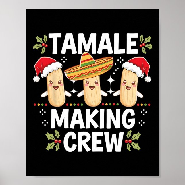 Affiche Tamale Making Crew Tamale Saison Drôle Chr Mexicai (Devant)