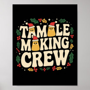 Affiche Tamale Making Crew Tamale Saison Drôle Chr Mexicai