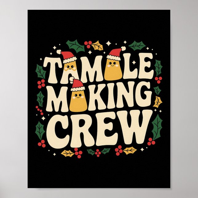 Affiche Tamale Making Crew Tamale Saison Drôle Chr Mexicai (Devant)