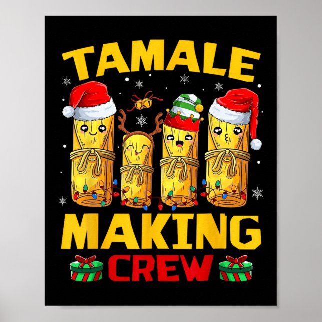 Affiche Tamale Making Crew Tamale Saison Drôle Chr Mexicai (Devant)