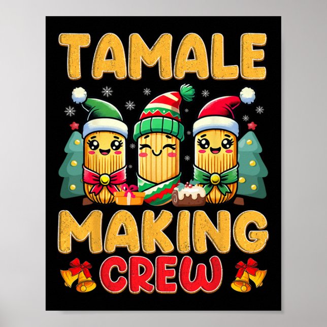 Affiche Tamale Making Crew Tamale Saison Drôle Chr Mexicai (Devant)