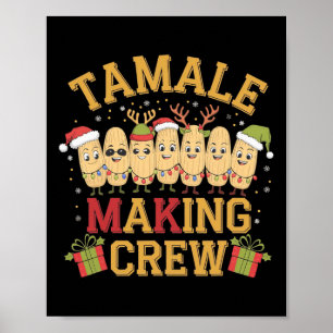 Affiche Tamale Rendre l'équipage amusant Pajamas de Noël m