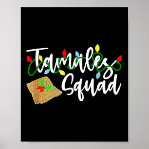 Affiche Tamales Squad Tamales Creds Fun Christmas
