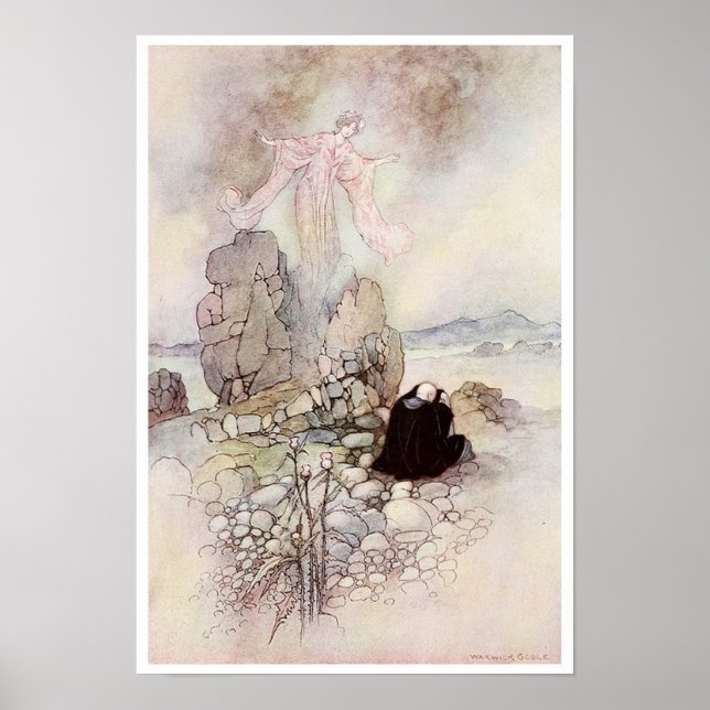 Affiche Tamano The Fox Maiden par Warwick Goble (Devant)