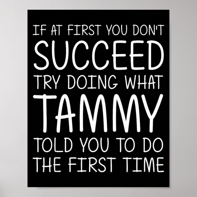 Affiche Tammy Gift Name D Birthday Funny Christmas Joke  (Devant)