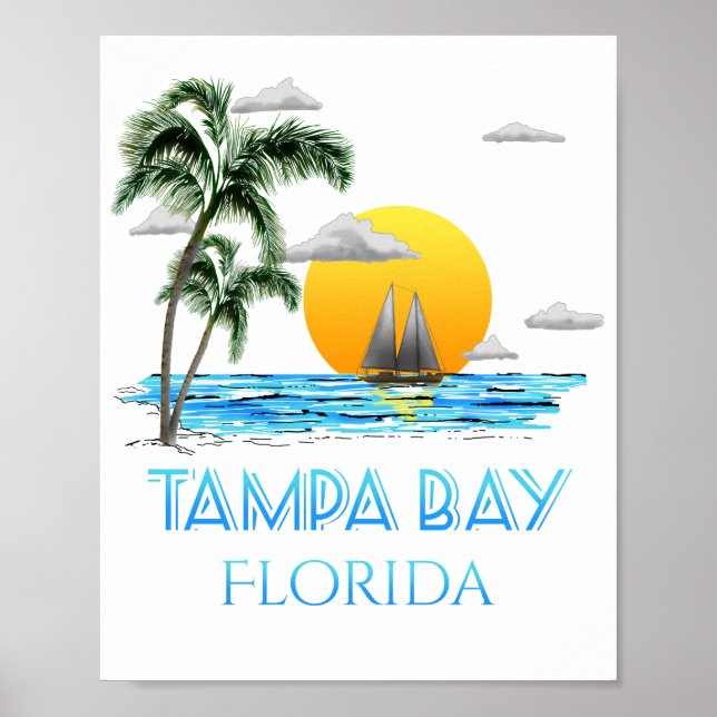 Affiche Tampa Bay Floride (Devant)