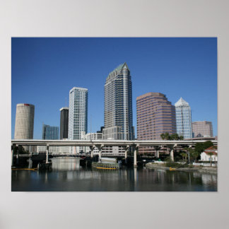 Affiche Tampa centre-ville