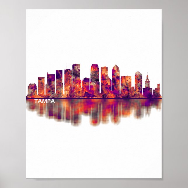 Affiche Tampa Florida Skyline (Devant)