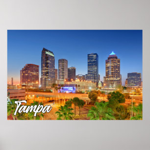 Affiche Tampa, Floride, États-Unis