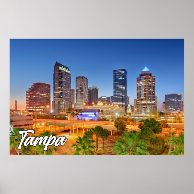 Affiche Tampa, Floride, États-Unis (Devant)