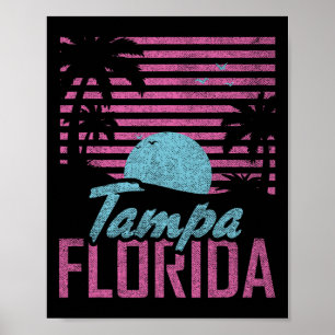 Affiche Tampa Floride Fl Citron État Miami Vibes Plage Va