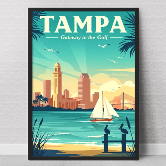 Affiche Tampa vintage (Créateur téléchargé)