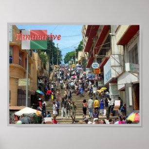 Affiche Tananarive - Madagascar -