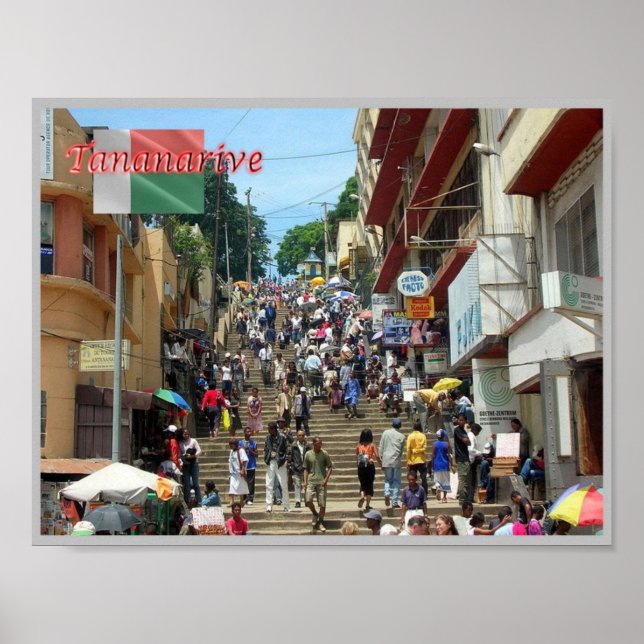 Affiche Tananarive - Madagascar - (Devant)