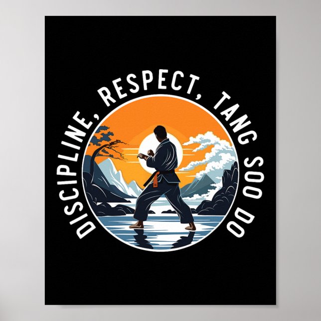 Affiche Tang Soo Do Coréen Karate Arts Martiaux (Devant)