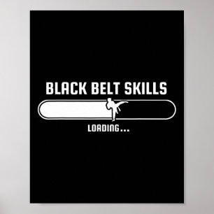 Affiche Tang Soo Do Funny Kids Black Belt Skills Chargemen