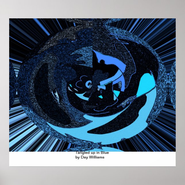 Affiche Tangée en bleu (Devant)