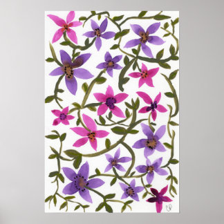 Affiche Tangle fleur sauvage