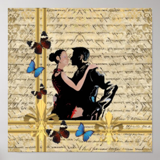 Affiche tango vintage