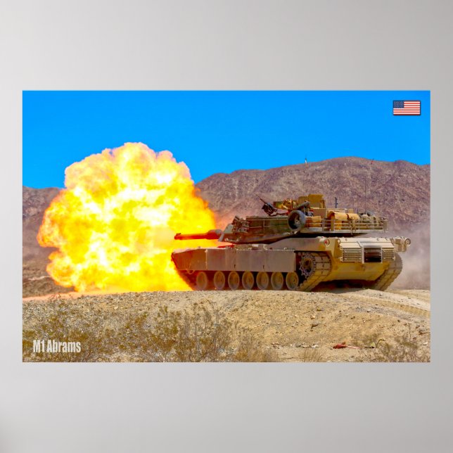 Affiche TANK DE BATAILLE - M1 Abrams (Devant)