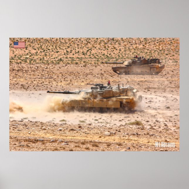 Affiche TANK DE BATAILLE - M1 Abrams (Devant)