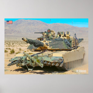 Affiche TANK DE BATAILLE - M1 Abrams