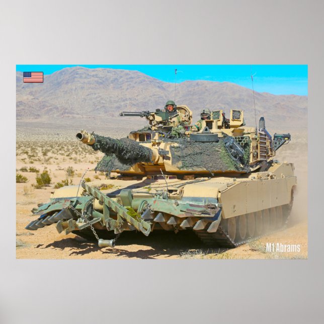 Affiche TANK DE BATAILLE - M1 Abrams (Devant)