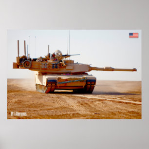 Affiche TANK DE BATAILLE - M1 Abrams