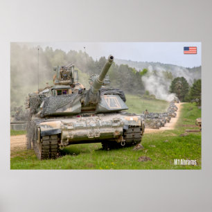 Affiche TANK DE BATAILLE - M1 Abrams