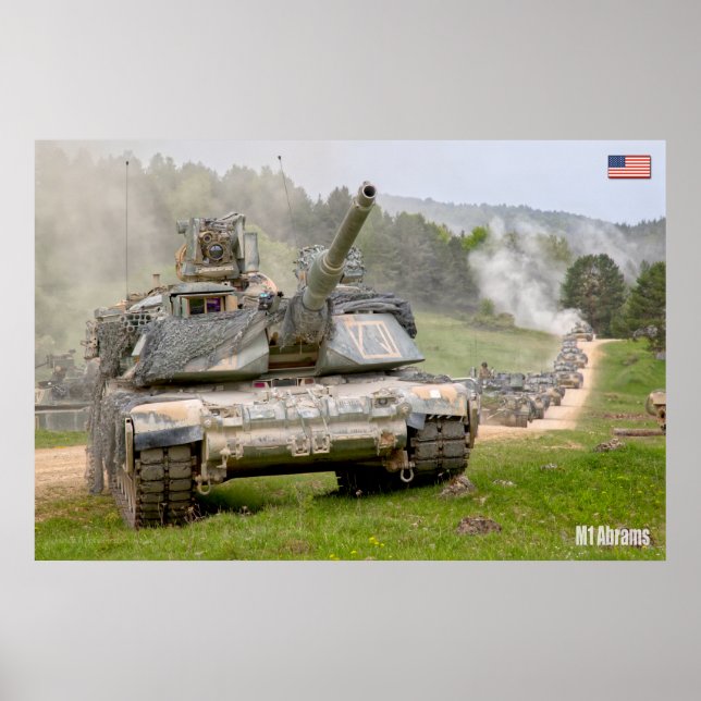 Affiche TANK DE BATAILLE - M1 Abrams (Devant)