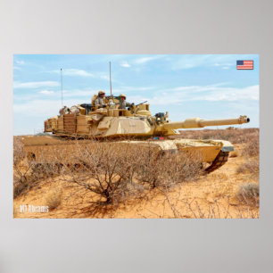 Affiche TANK DE BATAILLE - M1 Abrams