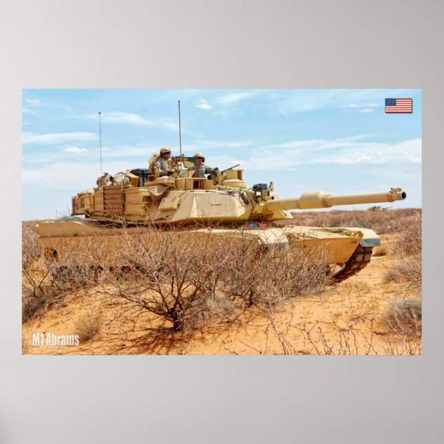 Affiche TANK DE BATAILLE - M1 Abrams (Devant)