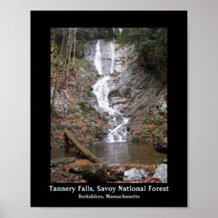 Affiche Tannery Falls Savoy National Forest Berkshires, MA