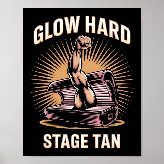 Affiche Tanning Led Llow Hard Concurrents Fitness Fans Tan (Devant)