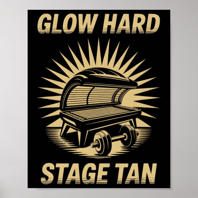 Affiche Tanning Led Llow Hard Concurrents Fitness Fans Tan (Devant)