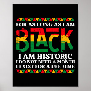 Affiche Tant que je suis Noir, je suis l'histoire noire hi