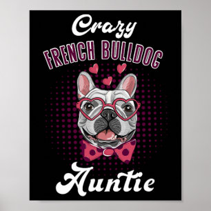Affiche Tante Bouledogue Français Fête des Mères Tante Bou