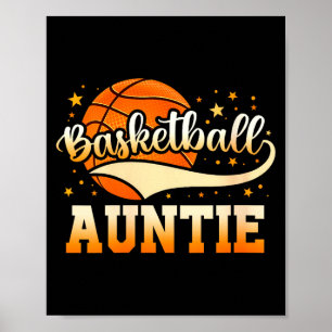 Affiche Tante de basket-ball féminin