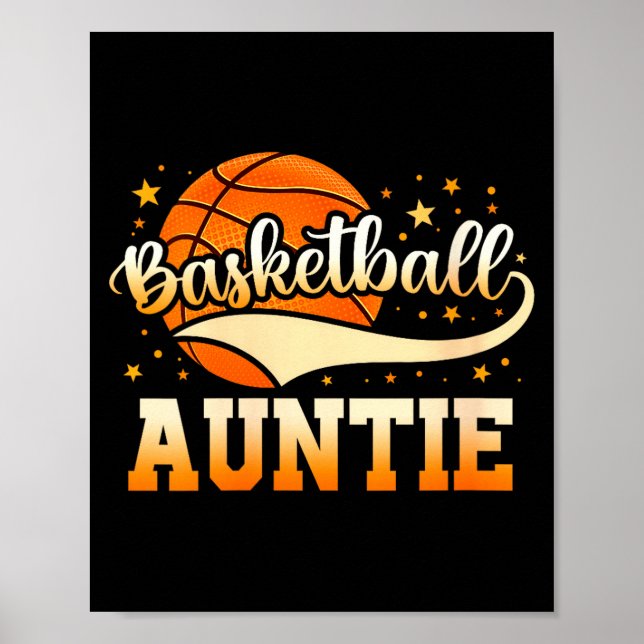 Affiche Tante de basket-ball féminin  (Devant)