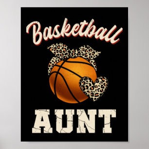 Affiche Tante de basket-ball Léopard Lecteur de basket-bal