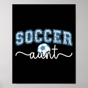 Affiche Tante de foot fière tante d'un joueur de football