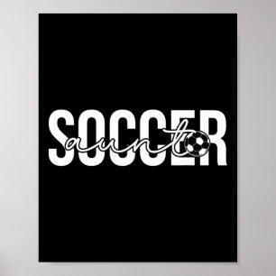 Affiche Tante de foot Tante fière d'une joueuse de footbal